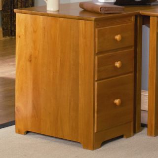 Atlantic Furniture 3 Drawer File Cabinet H 80134 / H 80137 Finish Caramel Latte