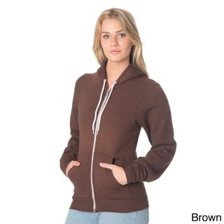 American Apparel American Apparel Unisex Flex Fleece Zip Hoodie Brown Size XXS (0 : 1)