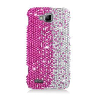 Samsung ATIV S T899M SGH T899M Bling Gem Jeweled Jewel Crystal Diamond Pink Silver Cascade Cover Case: Cell Phones & Accessories