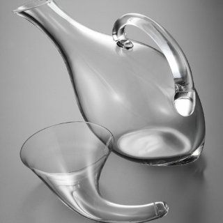 Eisch Wine Funnel for Duck Decanters: Glass Funnel For Wine: Kitchen & Dining
