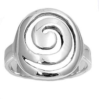 Wicca Pagan Rebirth Symbol 19MM Ring Sterling Silver 925: Jewelry