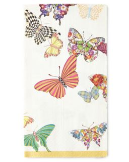 Butterfly Garden Guest Towels   MacKenzie Childs