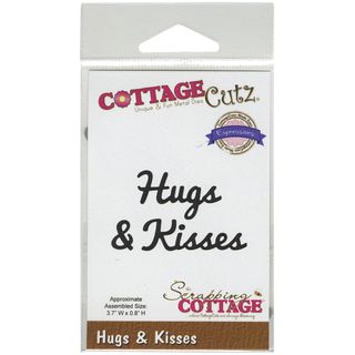 Cottagecutz Expressions Die 3.7inx.8in hugs   Kisses