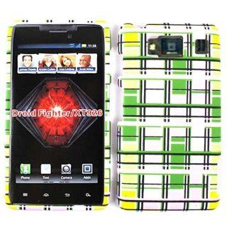 Motorola Droid RAZR HD XT926 Green Blocks Case Cover Faceplate Snap On Skin Hard Cell Phones & Accessories
