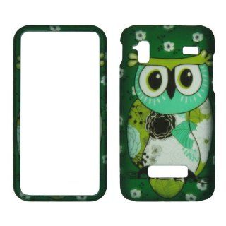2D Flower Owl Samsung Captivate Glide i927 AT&T Case Cover Hard Case Snap on Rubberized Touch Case Cover Faceplates: Cell Phones & Accessories