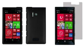 Nokia Lumia 928   Premium Accessory Kit   Black Hard Shell Case + ATOM LED Keychain Light + Screen Protector: Cell Phones & Accessories