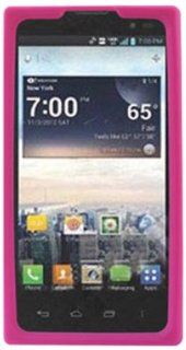 Reiko SLC10 LGVS930HPK Sleek and Slim Silicone Designer Protective Case for LG Spectrum 2   1 Pack   Retail Packaging   Hot Pink: Cell Phones & Accessories