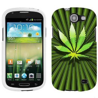 Samsung Galaxy Express Green Hemp Leaf Hard Case Phone Cover: Cell Phones & Accessories
