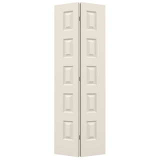 ReliaBilt 5 Panel Equal Hollow Core Smooth Molded Composite Bifold Closet Door (Common: 80 in x 30 in; Actual: 79 in x 29.5 in)