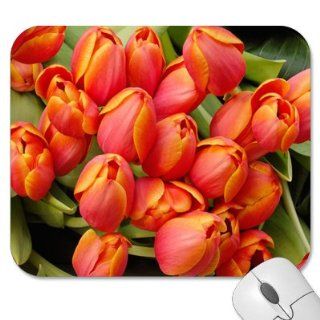 Mousepad   9.25" x 7.75" Designer Mouse Pads   Design: Flowers   Tulips (MPFLT 099): Computers & Accessories