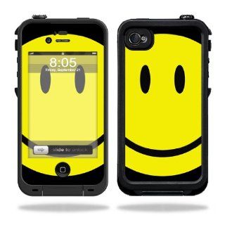 MightySkins Protective Vinyl Skin Decal Cover for LifeProof iPhone 4 / 4S Case Sticker Skins Smiley Face: Cell Phones & Accessories