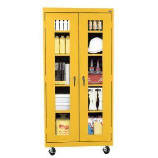 Sandusky Transport 36 Mobile Clear View Cabinet TA4V362472 Finish: Yellow