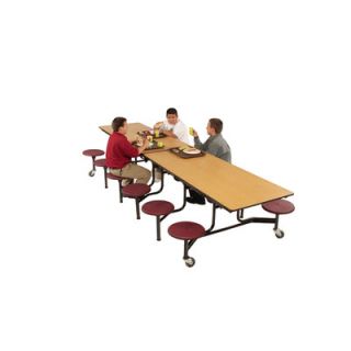 AmTab Manufacturing Corporation Mobile 12 Stool Table MST1012 / MST1212 Size: