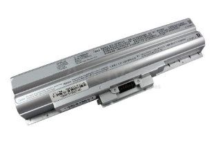 N00458   Premium Notebook Battery for Sony VGP BPS13; Vaio VGN   AW  FW   VGN   NS (6 Cell, Silver)   5200 mA: Computers & Accessories