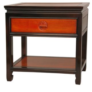 Oriental Furniture 1 Drawer Nightstand ST PA101 2/ST PA101 AB Finish: Light a