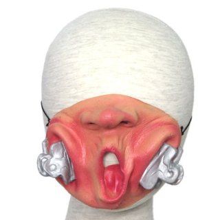 Clip Face /Half Face with Nose and Mouth Scary Mask Costume for Halloween Masquerade Party (6401 8): Toys & Games