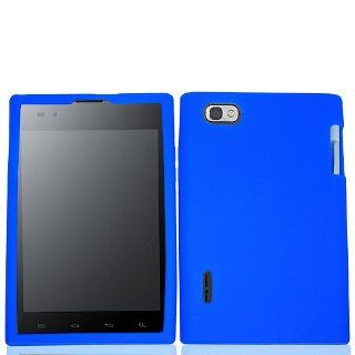 Blue Soft Silicone Gel Skin Cover Case for LG Intuition VS950 Optimus Vu P895 Cell Phones & Accessories