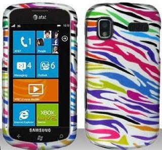 Rainbow Zebra Hard Snap On Case Cover Faceplate Protector for Samsung Focus i917 + Free Texi Gift Box: Cell Phones & Accessories