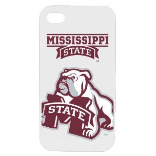 Mississippi State University Bulldogs   Smartphone Case for iPhone 4/4S   White  Sports Fan Cell Phone Accessories  Sports & Outdoors