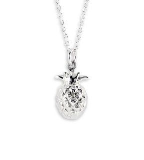 New .925 Sterling Silver Pineapple Pendant Necklace: Jewelry