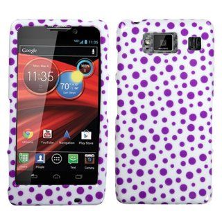 MYBAT MOTXT926MHPCIM1034NP Compact and Durable Protective Cover for Motorola Droid RAZR MAXX HD   1 Pack   Retail Packaging   Black Mixed Polka Dots Cell Phones & Accessories