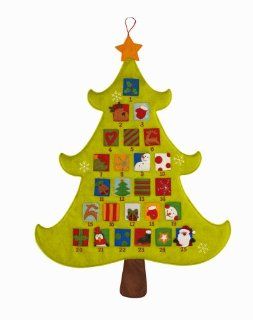 Christmas Tree Shaped Advent Calendar By Grasslands Road   Holiday Decor Advent Calendars