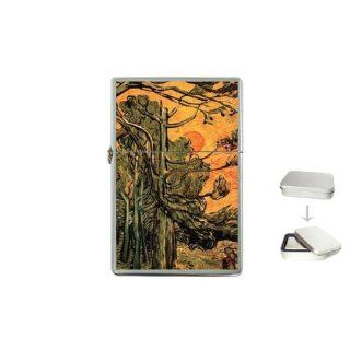 Pine Trees Against A Red Sky With Setting Sun By Vincent Van Gogh Lighter: Health & Personal Care