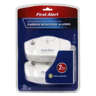 First Alert Carbon Monoxide Detector Alarms 2 pk.