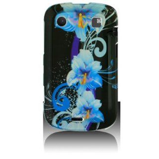 Hard Snap on Shield With BLUE FLOWERS Design Faceplate Cover Sleeve Case for BLACKBERRY BOLD TOUCH 9900 (T MOBILE) With PRY Tool Removal Case [WCS689] Cell Phones & Accessories