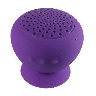 Purple Portable Mini Bluetooth Speaker & Microphone Wireless Hands Free Waterproof Silicon for Android Smart Phone Iphone 3/4/4S/5 Samsung: MP3 Players & Accessories