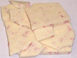 Scott's Cakes White Chocolate Peppermint Bark in a 8 oz. Snowflake Box : Gourmet Chocolate Gifts : Grocery & Gourmet Food