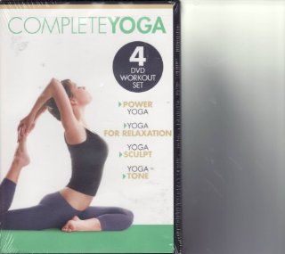 Gaiam Complete Yoga 4 DVD Set Power Yoga / For Relaxation / Sculpt / Tone: Movies & TV