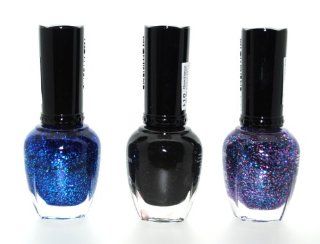 Boogie Nights 3 Piece Color Nail Lacquer Combo Set   Moon Dance Vegas Night Disco Ball: Health & Personal Care