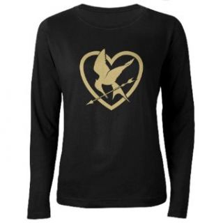 Hunger Games Love Women's Long Sleeve Dark T Shirt by CafePress   L Black: Clothing