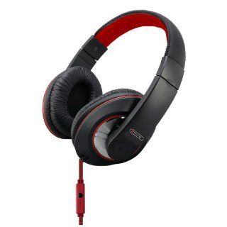 Sentry Industries HM964 Deep Bass Stereo Headphones with Mic, Red: Electronics