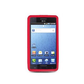 Samsung Infuse 4G i997 SGH I997 Red Soft Silicone Gel Skin Cover Case Cell Phones & Accessories