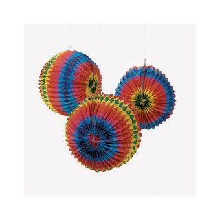 Set of 6 RAINBOW Balloon Paper LANTERNS/PARTY Decor/LUAU/FIESTA/DECORATIONS 12" w/wire hangers/GAY PRIDE: Everything Else