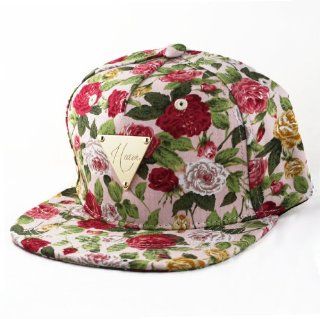 Hater Pink Rose Floral Snapback Hat : Sports Fan Baseball Caps : Sports & Outdoors