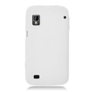 CoverON(TM) Silicone Gel Skin WHITE Sleeve Rubber Soft Cover Case for ZTE WARP N860 (BOOST MOBILE) [WCH17]: Cell Phones & Accessories