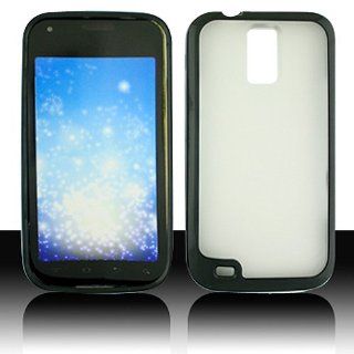 Frosted Clear Black Hard Cover Case for Samsung Galaxy S2 S II T Mobile T989 SGH T989 Hercules Cell Phones & Accessories
