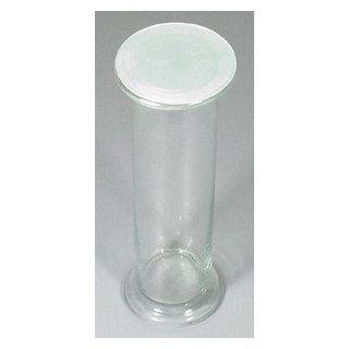 SEOH Gas Jar Glass 8 inch x 2 inch Soda Lime Glass: Science Lab Physics Classroom Supplies: Industrial & Scientific