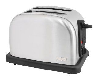 Lloytron  Brushed Steel 2 Slice Wide Slot Toaster: Kitchen & Dining