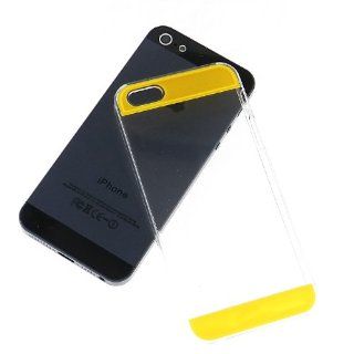 JNJ ROCKET  iPhone 5 Case [Yellow] Crystal Clear Hard Super Thin & Light Cover w/ Simple Easy Design Cell Phones & Accessories