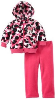Disney Baby girls Infant 2 Piece Minnie Mouse Polar Fleece Set: Infant And Toddler Pants Clothing Sets: Clothing