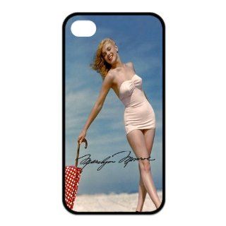 Classic Sexy Beauty Marilyn Monroe Series Customized Special DIY Best Rubber Case Cover for iPhone 4 4s: Cell Phones & Accessories