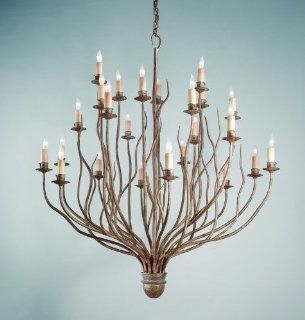 Troy Lighting F9374SY SH Sycamore with Shades Sycamore Rustic / Country Twenty Four Light Chandelier  