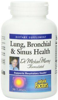 Natural Factors Lung, Bronchial and Sinus Health Tablets, 90 Count: Health & Personal Care