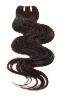 30" (Inches) Grade AAA 100% Virgin Indian Remy Human Body Wave Weft Soft & Silky Hair Extension Hair   Color #1B (Off Black)   1 Piece : Beauty