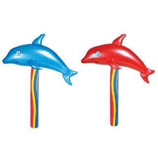 Inflatable Dolphin Hammers (1 dz): Toys & Games