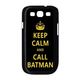 KEEP CALM AND CALL BATMAN The Dark Knight Unique Samsung Galaxy S3 I9300 Durable Hard Plastic Case Cover Personalized Treasure DIY: Cell Phones & Accessories